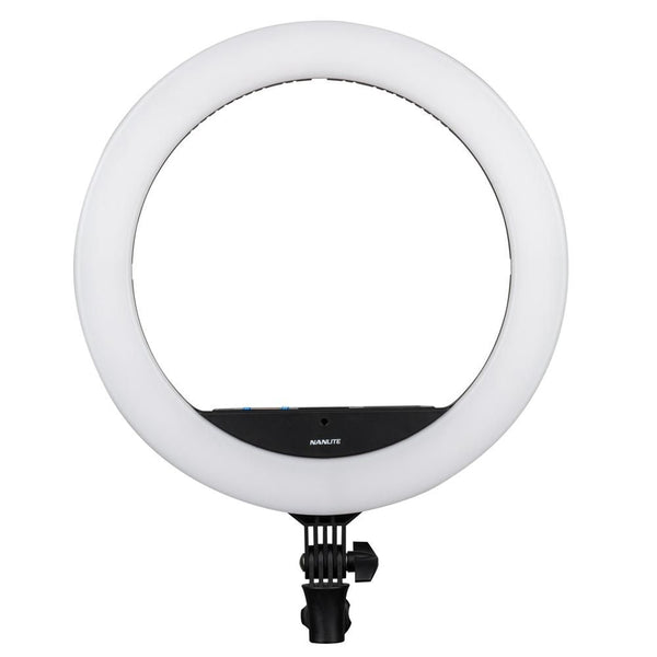 NANLITE HALO 16C 16" BI-COLOR LED RING LIGHT W/ TUNEABLE RGB AND SMART TOUCH SWITCH W/ CELLPHONE BRACKET,MIRROR,BAG