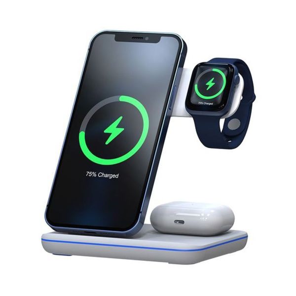 3 in 1 Wireless Charging Stand  (Qi Certified)