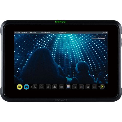 شاشة ATOMOS ATOMSHB002 SHINOBI مقاس 7 بوصات مثبتة على الكاميرا بدقة 4K