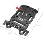 Smallrig 3016 V Mount Battery Plate With Dual 15mm Rod Clamp