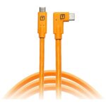 Tether Tools TetherPro CUC15RT-ORG USB-C to USB-C Right Angle Male 5G Cable (4.6m)