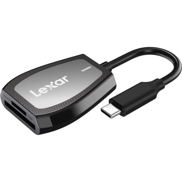 Lexar Professional USB-C Dual-Slot Card Reader (SD, microSD, UHS-II)
