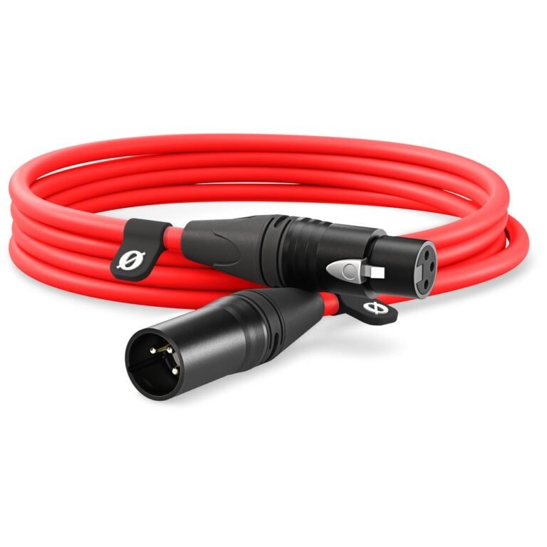 Rode Xlr3m-R Premium XLR Cable (3m/10ft) - Red