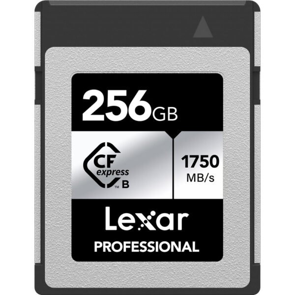 Lexar Lcxexsl256g-Rneng Professional Cf Express Type B Card Silver 256GB Up To 1750MB/s Read 1300MB/s Write