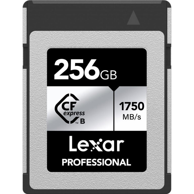 Lexar Lcxexsl256g-Rneng Professional Cf Express Type B Card Silver 256GB Up To 1750MB/s Read 1300MB/s Write