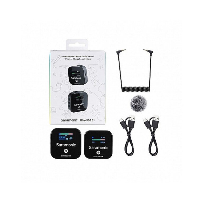 Saramonic Blink 900 B1 Ultra Compact 2.4GHz Dual - Channel Wireless Microphone System