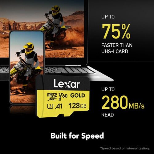 Lexar Gold 128GB microSDXC UHS-II Memory Card