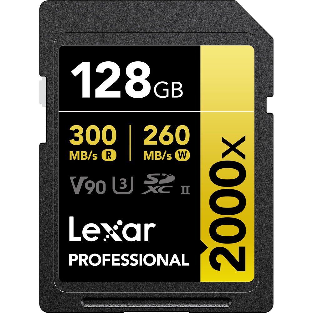 1705945222_1592046.jpg Lexar Professional 2000x Sdhc UHS-Ii 128GB Memory Card 300MB/s - 260MB/s C10 V90 U3 - Lsd2000128g-Bnnng
