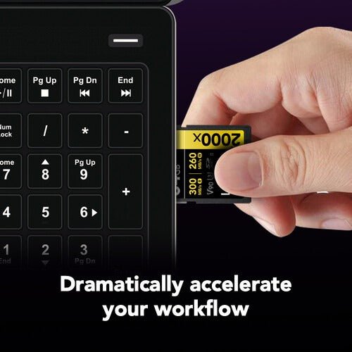 Lexar Lsd2000064g-Bnnng Professional 2000x Sdhc UHS-Ii 64GB Memory Card 300MB/s - 260MB/s C10 V90 U3