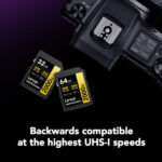 Lexar Lsd2000064g-Bnnng Professional 2000x Sdhc UHS-Ii 64GB Memory Card 300MB/s - 260MB/s C10 V90 U3