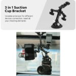 Movmax 85-0028 3-In-1 Suction Cup Bracket