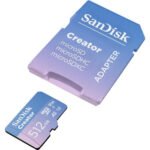 Sandisk Creator Micro SD Card 512GB 190MB/s Read 130MB/s Write