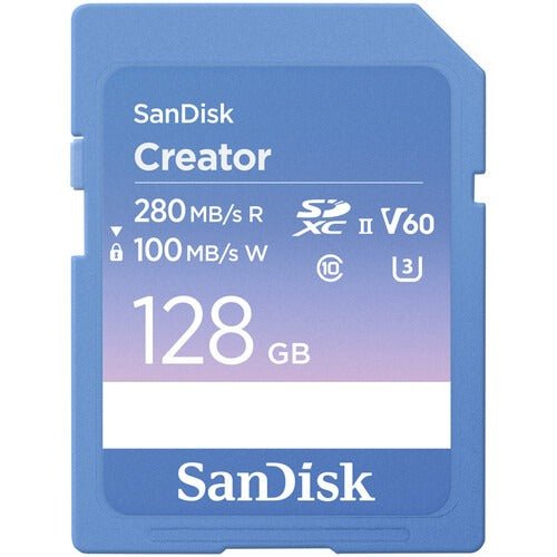 Sandisk 128GB Creator SD Ush-Ii Memory Card 280/100MB/s