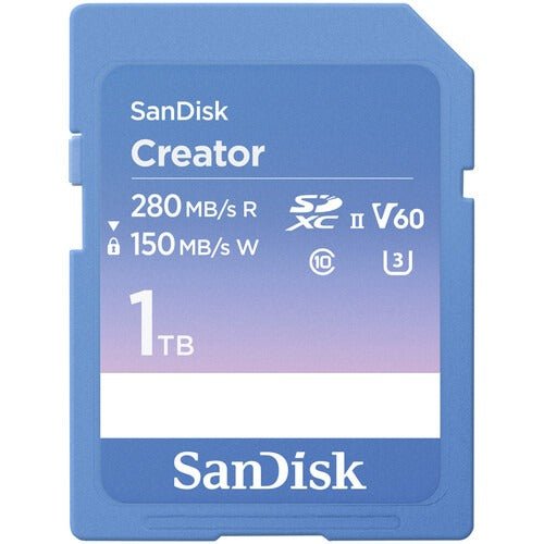 Sandisk 1TB Creator SD Ush-Ii Memory Card 280/150MB/s