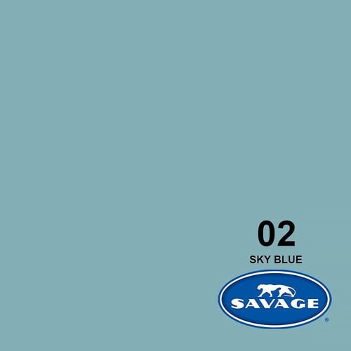 Savage 2-12 Widetone Seamless Background Paper Sky Blue (A1 2.72m X 11m)