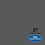 Savage 27-1253 Widetone Seamless Background Paper Thunder Gray (A2 1.35m X 11m)