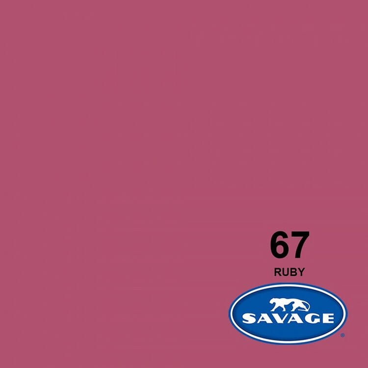 Savage 67-1253 Widetone Seamless Background Paper Ruby (A2 1.35m X 11m)