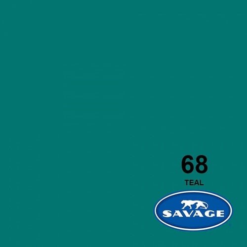 Savage 68-1253 Widetone Seamless Background Paper Teal (A2 1.35m X 11m)