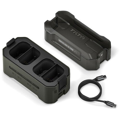 Tilta TBC-E6-GN Portable Charging Station for Canon LP-E6 Batteries (Green)