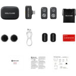 Hollyland Lark A1 Duo 2-Person Wireless Microphone System With USB-C Connector For Mobile Devices (Space Gray, 2.4GHz)