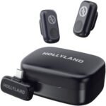 Hollyland Lark A1 Duo 2-Person Wireless Microphone System With USB-C Connector For Mobile Devices (Space Gray, 2.4GHz)