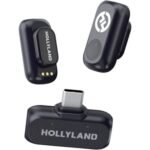 Hollyland Lark A1 Mini Duo 2-Person Wireless Microphone System With USB-C Connector For Mobile Devices (Space Gray, 2.4GHz)