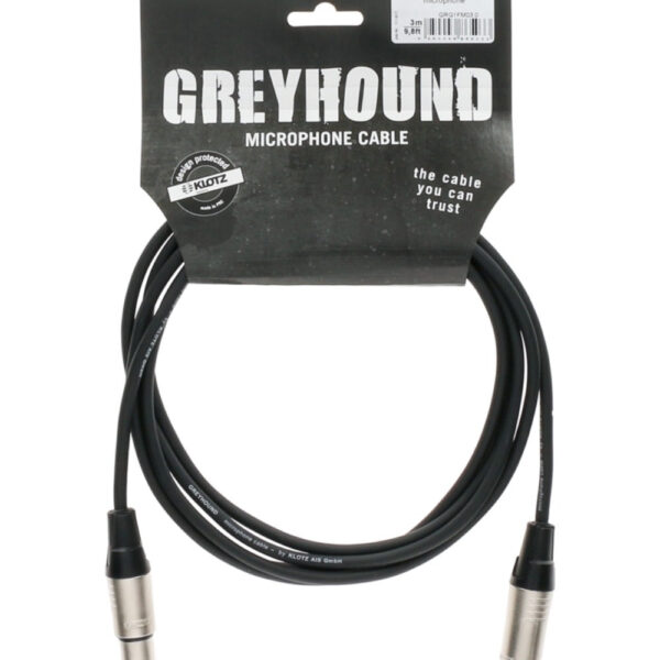 Klotz Grg1fm03.0 Greyhound Microphone Cable XLR To XLR (3m