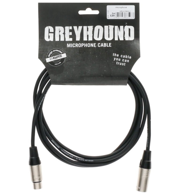 Klotz Grg1fm03.0 Greyhound Microphone Cable XLR To XLR (3m