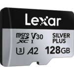 Lexar 128GB Professional Silver Plus microSDXC UHS-I Card, Up To 205MB/s Read 150MB/s Write C10 V30 U3 - Lmssipl128g-Bnang