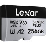 Lexar 256GB Professional Silver Plus microSDXC UHS-I Card, Up To 205MB/s Read 150MB/s Write C10 V30 U3 - Lmssipl256g-Bnang