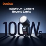 Godox V100C TTL Round Head Camera Flash with Touch Screen for Canon