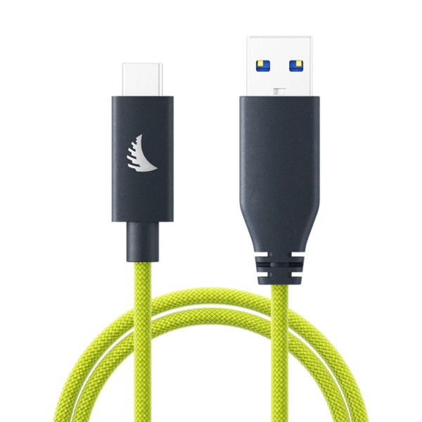 Angelbird USB-A to USB-C 3.2 Solid Flex Cable (Lime, 32cm)