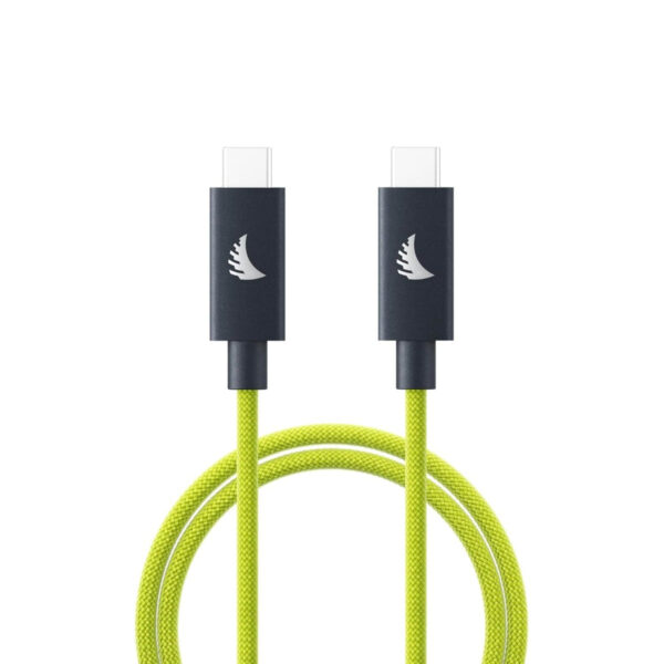 Angelbird Solid Flex USB-C 4.0 Cable Up To 40Gb/s Data Transfer, 100w Charging, 8k 60hz Video 32cm/ 1ft (Lime)