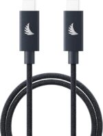 Angelbird Solid Flex USB-C 4.0 Cable Up To 40Gb/s Data Transfer, 240w Charging, 8k 60hz Video 1m/3.3ft (Blue Gray)