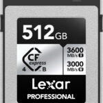 Lexar 512GB Professional Silver CFexpress 4.0 Type B Memory Card