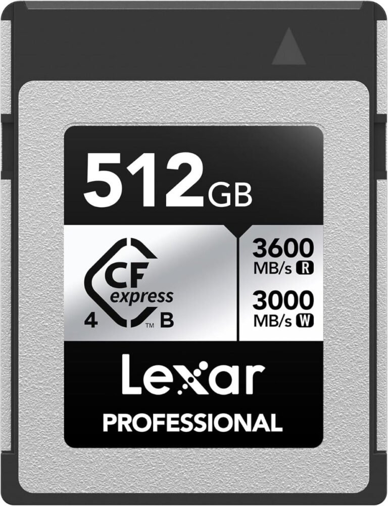 Lexar 512GB Professional Silver CFexpress 4.0 Type B Memory Card