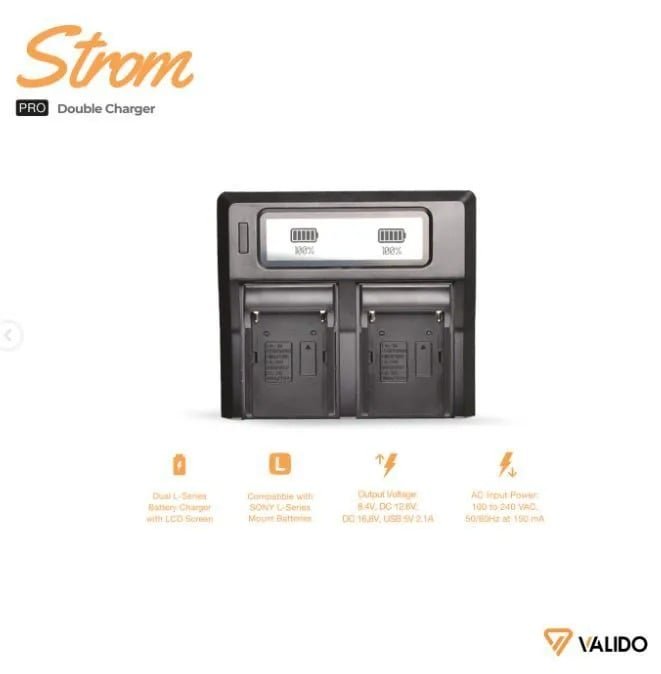 Valido Strom Pro Double Battery Charger