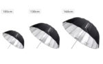 AMBITFUL Black/Silver Parabolic Umbrella