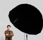 AMBITFUL Black/Silver Parabolic Umbrella
