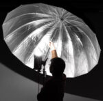 AMBITFUL Black/Silver Parabolic Umbrella