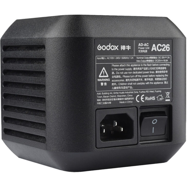 Godox AC-26 AD600Pro AC Adapter