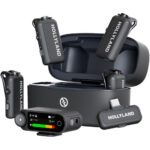 Hollyland Lark Max 2 Combo 4-Person Wireless Microphone System For Cameras And Mobile Devices(Spacegray)
