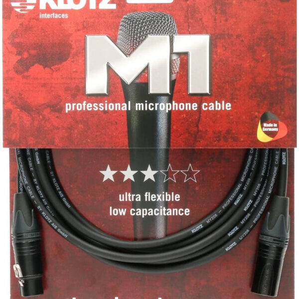 Klotz M1fm1n3000 Neutrik Microphone Cable XLR 3p. F/M 30m. ( Blk )