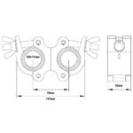 Kupo Kcp-820 Slim Type Swivel Coupler