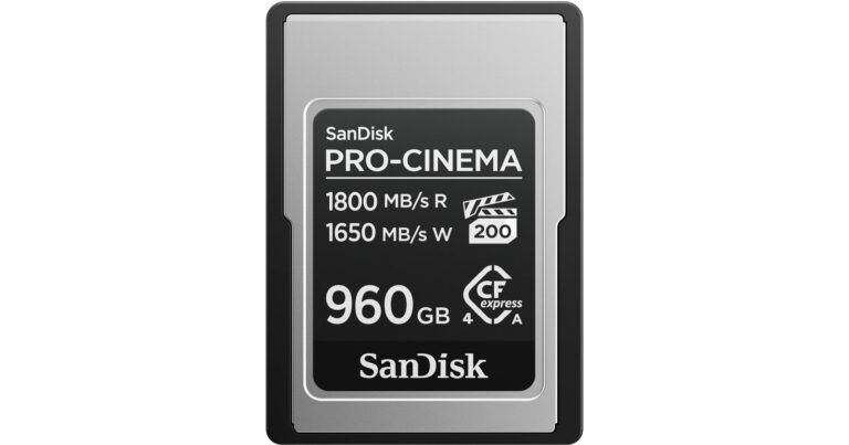 SanDisk PRO-CINEMA CFexpress Type A 960GB Card