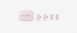 Hollyland Lark A1 Combo 2-Person Wireless Microphone System with USB-C and Lightning Connectors for Mobile Devices (Cloud Pink, 2.4 GHz)