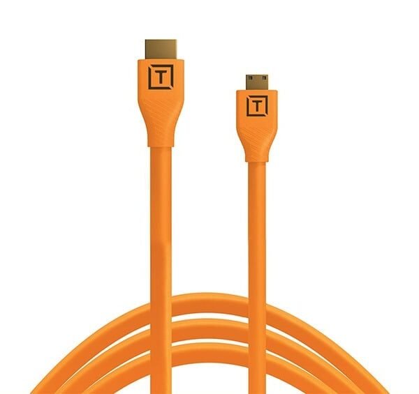 Tether Tools TetherPro H2C1-BLK HDMI Mini to HDMI 2.0 4K Male Cable (30cm)