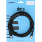Klotz USB-Cc-1.0 USB 3.2 Cable Black 1m Plug C /20g 4k