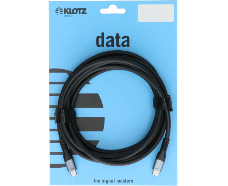 Klotz USB-Cc-1.0 USB 3.2 Cable Black 1m Plug C /20g 4k