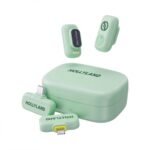 Hollyland Lark A1 Combo 2-Person Wireless Microphone System with USB-C and Lightning Connectors (Mint Green, 2.4 GHz)